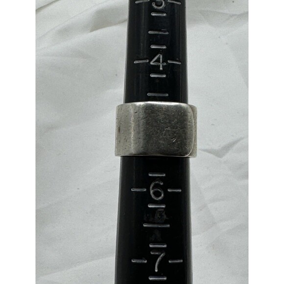 Ilias Lalaounis Sterling & 21k Yellow Gold Emblem Band Pinky Ring Size 4.5-5 - Picture 3 of 8